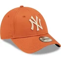 cap-islenkta-orange-adjustable-strap-vaikams-9forty-league-essential-new-york-yankees-mlb-new-era
