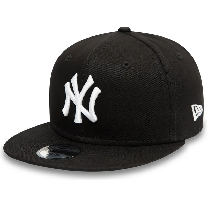 cap-plokscia-black-snapback-vaikams-9fifty-essential-new-york-yankees-mlb-new-era