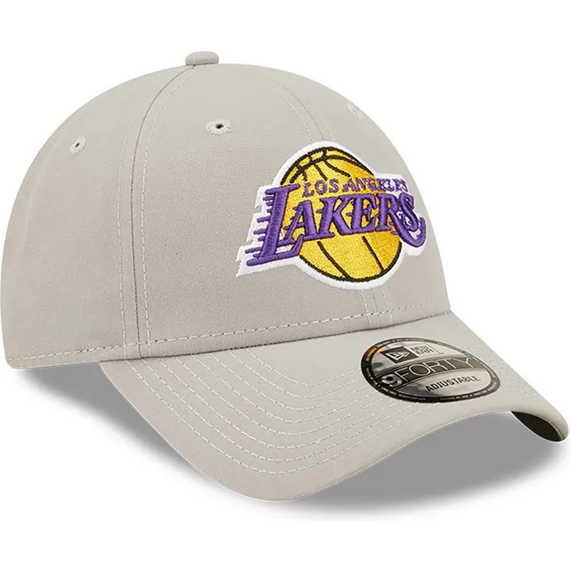 kepure-islenkta-pilka-reguliuojamas-9forty-repreve-los-angeles-lakers-nba-new-era