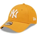 regulowana-pomaranczowa-czapka-z-zakrzywionym-daszkiem-dla-dzieci-9forty-league-essential-new-york-yankees-mlb-od-new-era