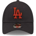 kepure-islenkta-tamsiai-melyna-reguliuojama-juostele-vaikams-marron-9forty-league-essential-los-angeles-dodgers-mlb-new-era