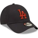 kepure-islenkta-tamsiai-melyna-reguliuojama-juostele-vaikams-marron-9forty-league-essential-los-angeles-dodgers-mlb-new-era