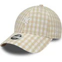kepure-islenkta-smelio-reguliuojamas-9forty-gingham-new-york-yankees-mlb-new-era