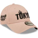 kepure-islenkta-rozine-reguliuojamas-tokyo-9forty-graphic-new-era