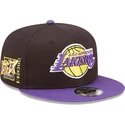 kepure-plokscia-juoda-snapback-9fifty-team-patch-los-angeles-lakers-nba-new-era