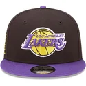kepure-plokscia-juoda-snapback-9fifty-team-patch-los-angeles-lakers-nba-new-era