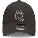 kepure-islenkta-juoda-reguliuojamas-9forty-team-outline-new-york-yankees-mlb-new-era