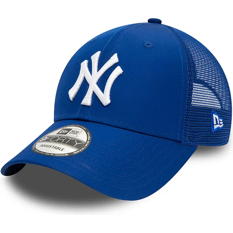 kepure-islenkta-melyna-reguliuojamas-9forty-home-field-new-york-yankees-mlb-new-era