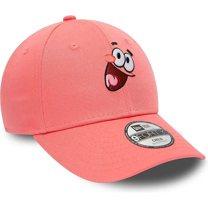 cap-islenkta-pink-adjustable-strap-vaikams-9forty-patricio-estrella-bob-esponja-new-era