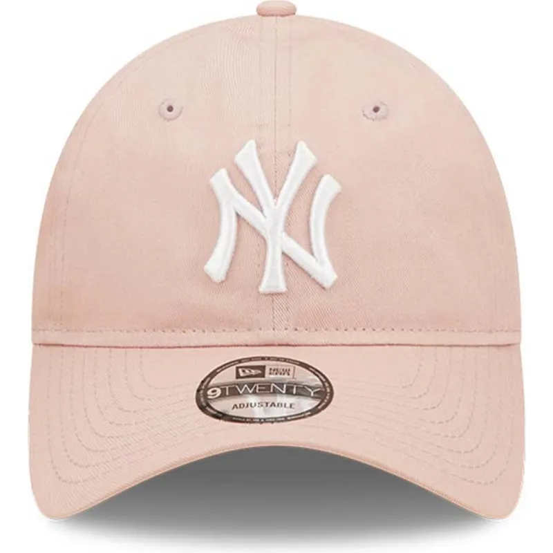 kepure-islenkta-rozine-reguliuojama-juostele-9twenty-league-essential-new-york-yankees-mlb-new-era