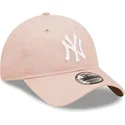 rozowa-zakrzywiona-czapka-regulowana-9twenty-league-essential-new-york-yankees-mlb-od-new-era