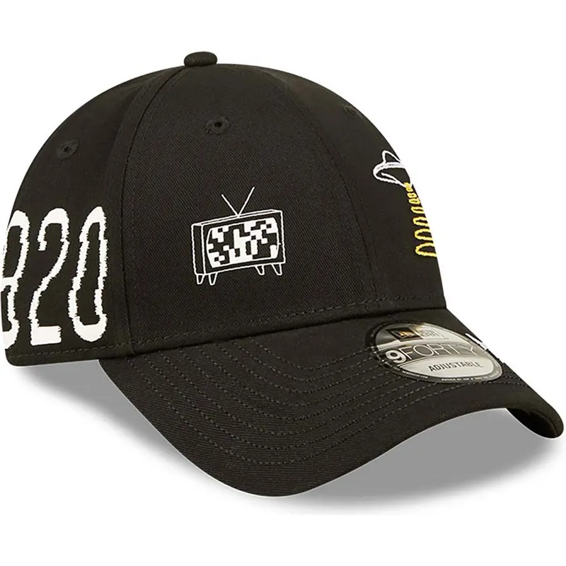 kepure-islenkta-juoda-reguliuojamas-new-york-9forty-graphic-new-era