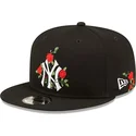 kepure-plokscia-juoda-snapback-9fifty-flower-new-york-yankees-mlb-new-era