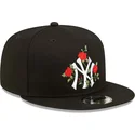 kepure-plokscia-juoda-snapback-9fifty-flower-new-york-yankees-mlb-new-era