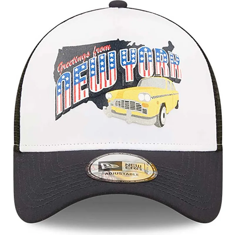 kepure-islenkta-tamsiai-melyna-snapback-new-york-a-frame-us-state-wordmark-new-era
