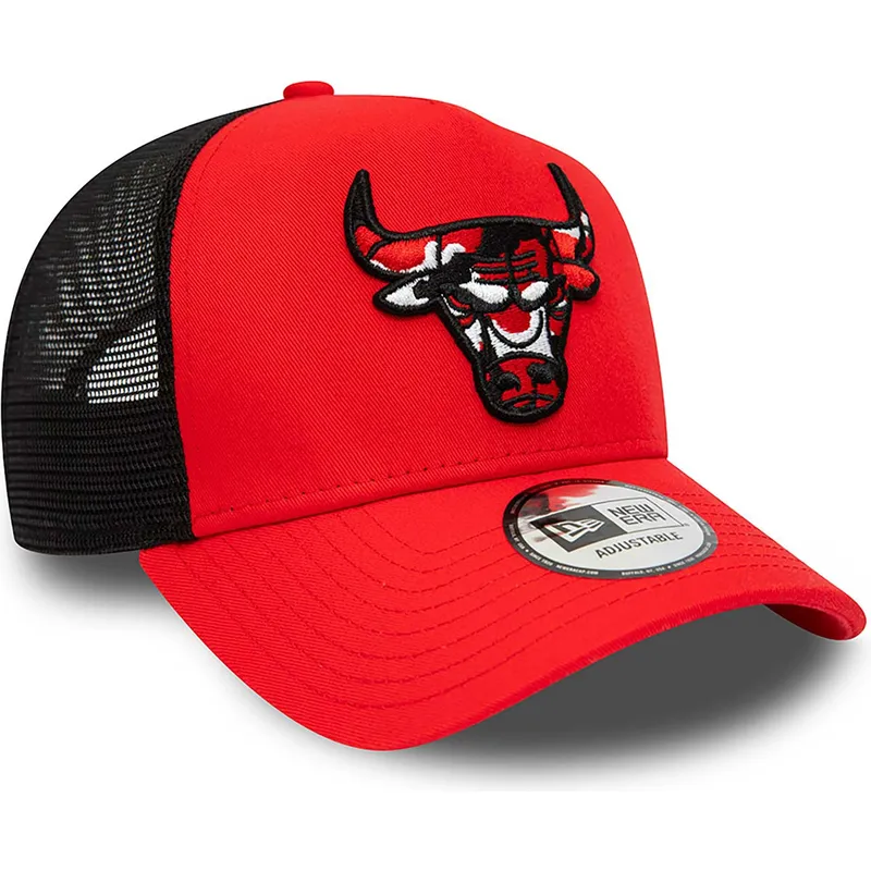 kepure-islenkta-raudona-snapback-a-frame-camo-infill-chicago-bulls-nba-new-era