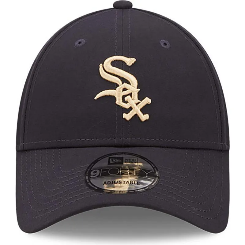 kepure-islenkta-tamsiai-melyna-reguliuojamas-9forty-repreve-chicago-white-sox-mlb-new-era