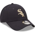 kepure-islenkta-tamsiai-melyna-reguliuojamas-9forty-repreve-chicago-white-sox-mlb-new-era