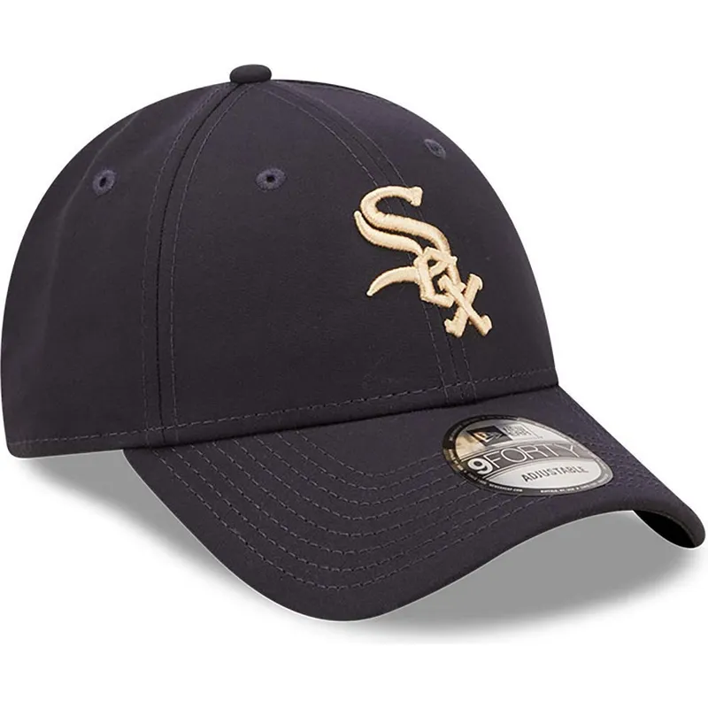 kepure-islenkta-tamsiai-melyna-reguliuojamas-9forty-repreve-chicago-white-sox-mlb-new-era