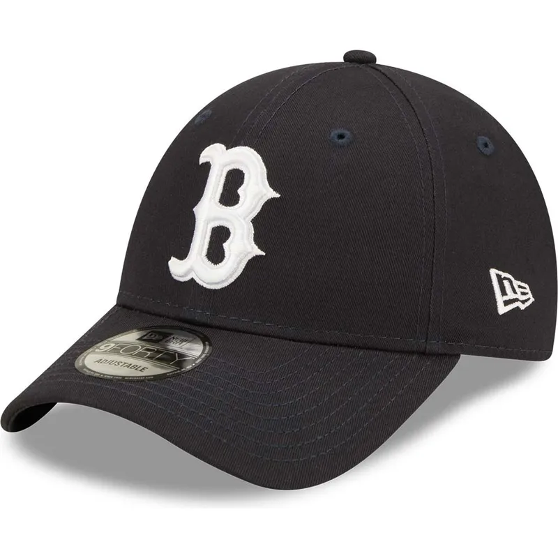 kepure-islenkta-tamsiai-melyna-reguliuojamas-9forty-league-essential-boston-red-sox-mlb-new-era