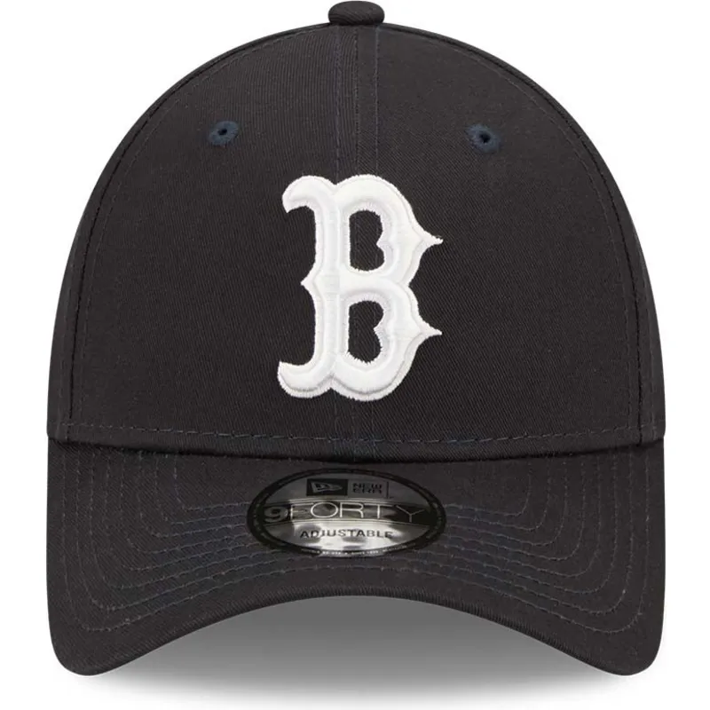 kepure-islenkta-tamsiai-melyna-reguliuojamas-9forty-league-essential-boston-red-sox-mlb-new-era