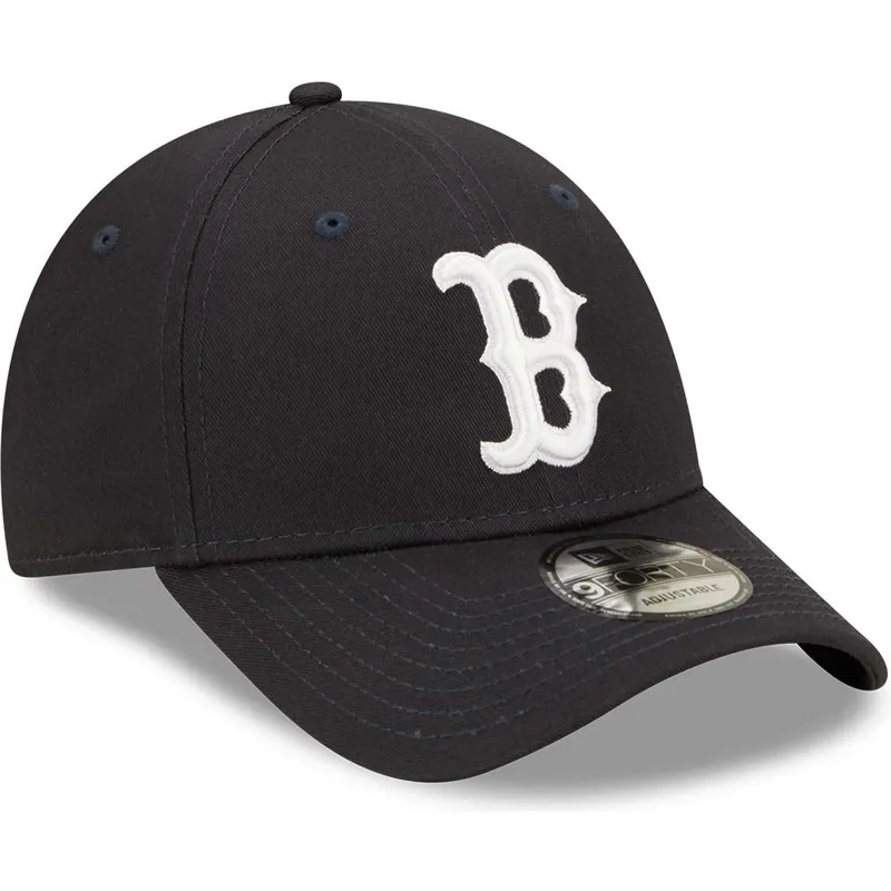 kepure-islenkta-tamsiai-melyna-reguliuojamas-9forty-league-essential-boston-red-sox-mlb-new-era