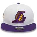 kepure-plokscia-balta-snapback-9fifty-crown-patches-champions-los-angeles-lakers-nba-new-era