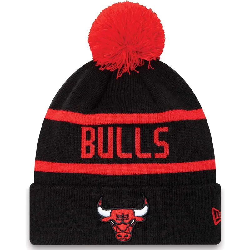 kepure-su-bumbulu-juoda-cuff-jake-chicago-bulls-nba-new-era