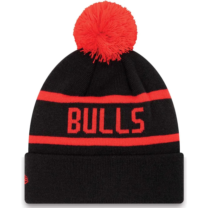 kepure-su-bumbulu-juoda-cuff-jake-chicago-bulls-nba-new-era