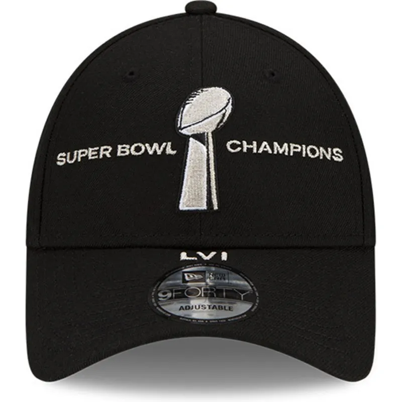 kepure-islenkta-juoda-snapback-9forty-parade-super-bowl-champions-lvi-2022-los-angeles-rams-nfl-new-era