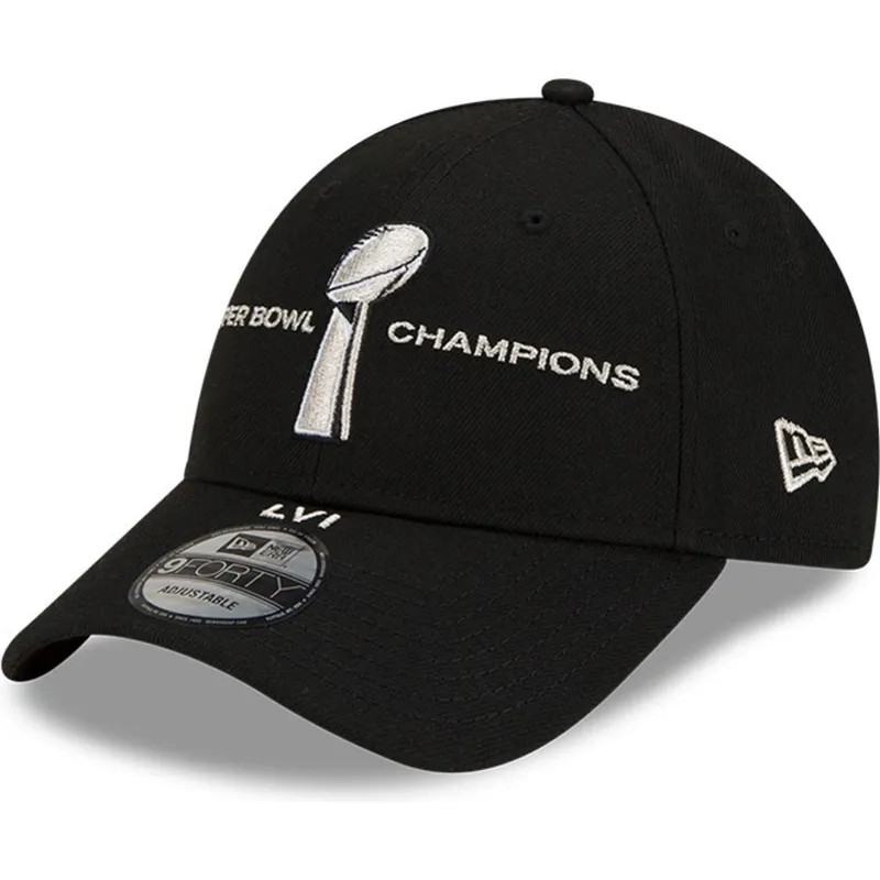kepure-islenkta-juoda-snapback-9forty-parade-super-bowl-champions-lvi-2022-los-angeles-rams-nfl-new-era