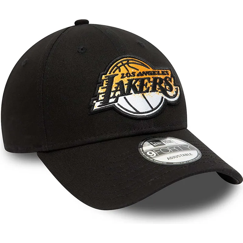 kepure-islenkta-juoda-reguliuojamas-9forty-gradient-infill-los-angeles-lakers-nba-new-era