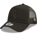 kepure-islenkta-juoda-snapback-a-frame-tonal-mesh-chicago-white-sox-mlb-new-era