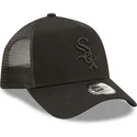 kepure-islenkta-juoda-snapback-a-frame-tonal-mesh-chicago-white-sox-mlb-new-era