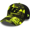 new-era-curved-brim-valentino-rossi-vr46-9forty-all-over-print-motogp-yellow-and-black-snapback-cap