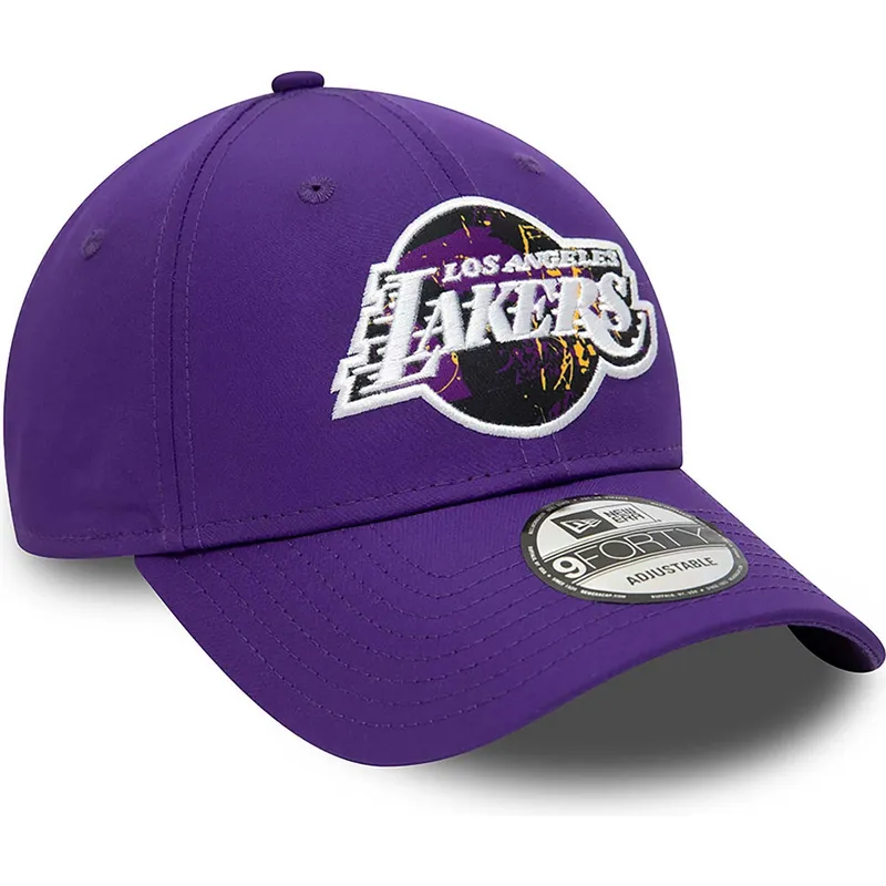 kepure-islenkta-violetine-reguliuojamas-9forty-print-infill-los-angeles-lakers-nba-new-era