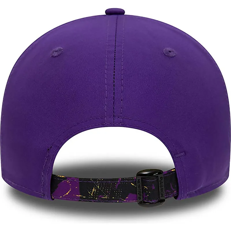 kepure-islenkta-violetine-reguliuojamas-9forty-print-infill-los-angeles-lakers-nba-new-era