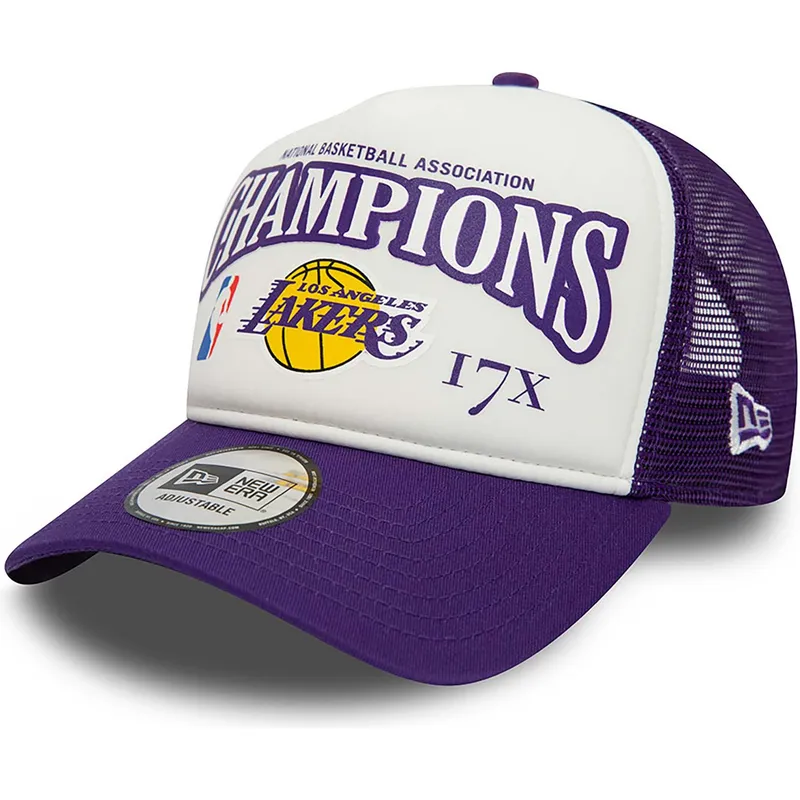 kepure-islenkta-violetine-snapback-a-frame-league-champions-los-angeles-lakers-nba-new-era