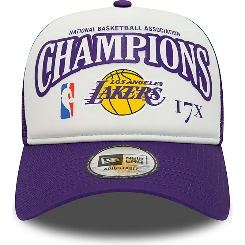 kepure-islenkta-violetine-snapback-a-frame-league-champions-los-angeles-lakers-nba-new-era