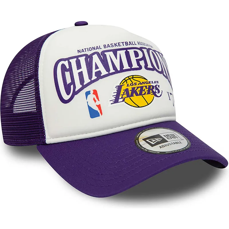 kepure-islenkta-violetine-snapback-a-frame-league-champions-los-angeles-lakers-nba-new-era