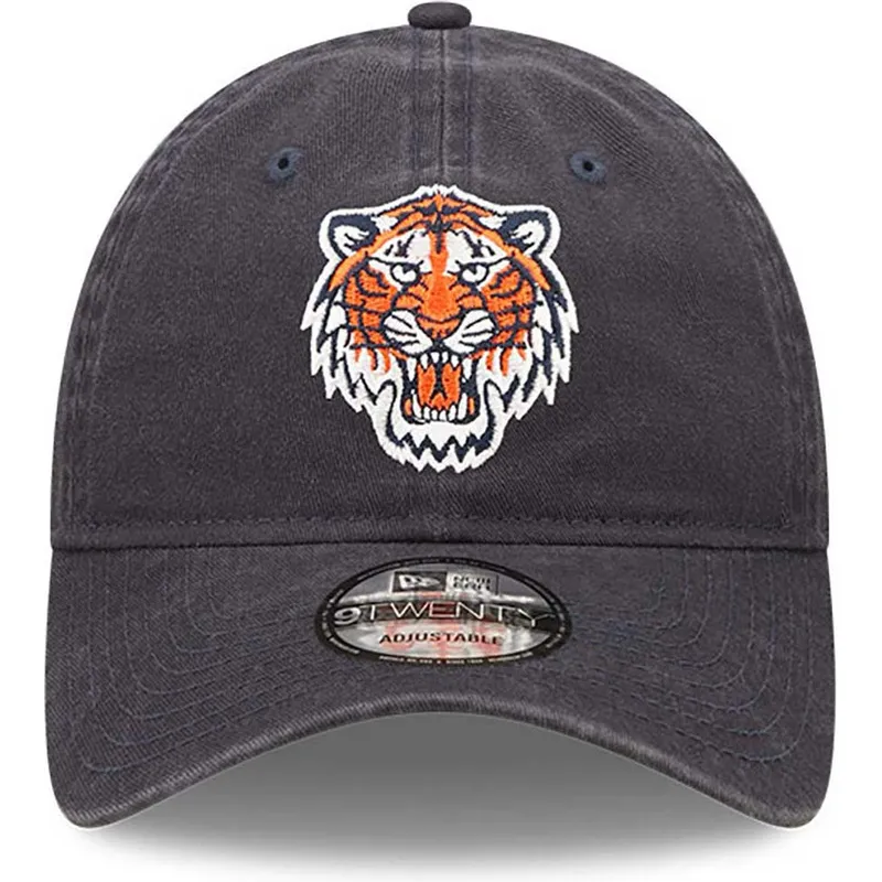 kepure-islenkta-tamsiai-melyna-reguliuojamas-9twenty-team-patch-detroit-tigers-mlb-new-era