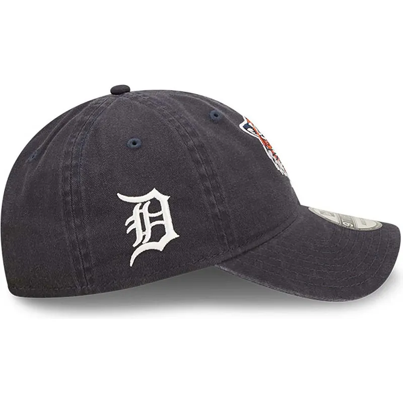 kepure-islenkta-tamsiai-melyna-reguliuojamas-9twenty-team-patch-detroit-tigers-mlb-new-era
