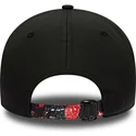 kepure-islenkta-juoda-reguliuojamas-9forty-print-infill-chicago-bulls-nba-new-era