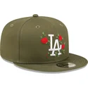 kepure-plokscia-zalia-snapback-9fifty-flower-los-angeles-dodgers-mlb-new-era