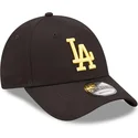 kepure-islenkta-juoda-reguliuojama-juostele-9forty-league-essential-los-angeles-dodgers-mlb-new-era
