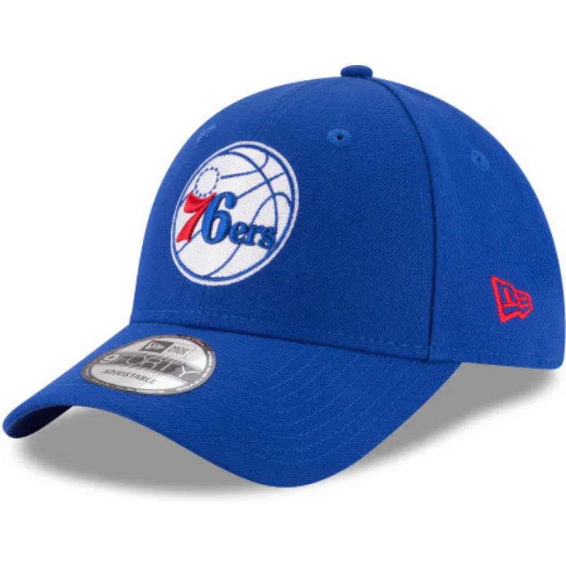 kepure-islenkta-melyna-reguliuojamas-9forty-league-philadelphia-76ers-nba-new-era
