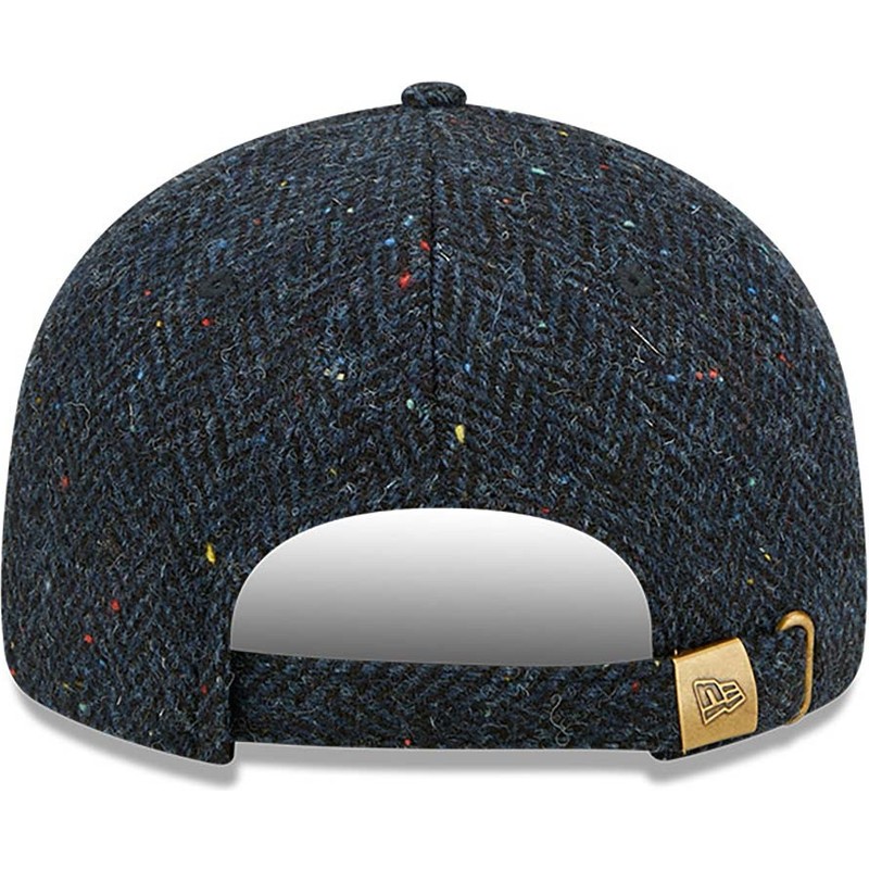 new-era-flat-brim-9fifty-tweed-navy-blue-adjustable-cap