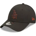kepure-islenkta-juoda-reguliuojamas-9forty-team-outline-los-angeles-dodgers-mlb-new-era