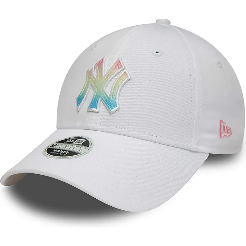 kepure-islenkta-balta-reguliuojamas-multicolor-9forty-ombre-infill-new-york-yankees-mlb-new-era