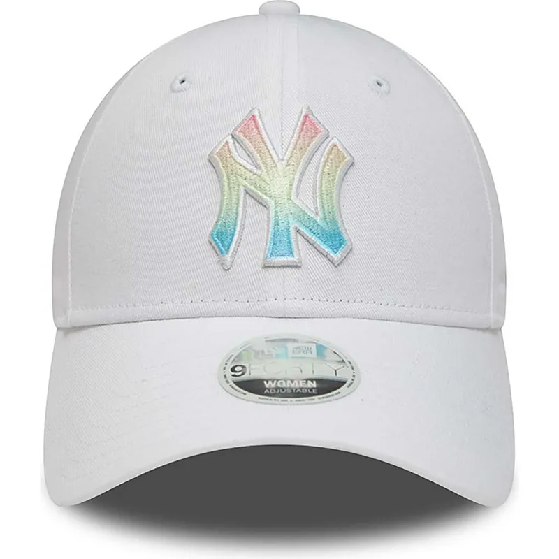 kepure-islenkta-balta-reguliuojamas-multicolor-9forty-ombre-infill-new-york-yankees-mlb-new-era